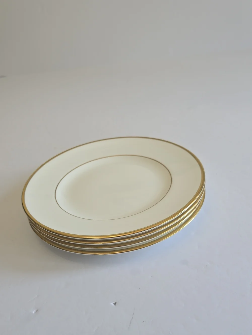 Wedgwood Set Of 4 California Bone China Salad Plates Ivory W4377 Made In England
